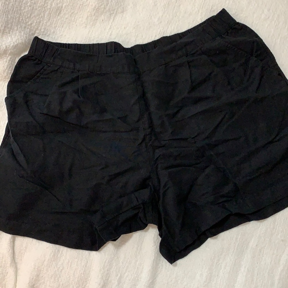 Like new black paper bag shorts